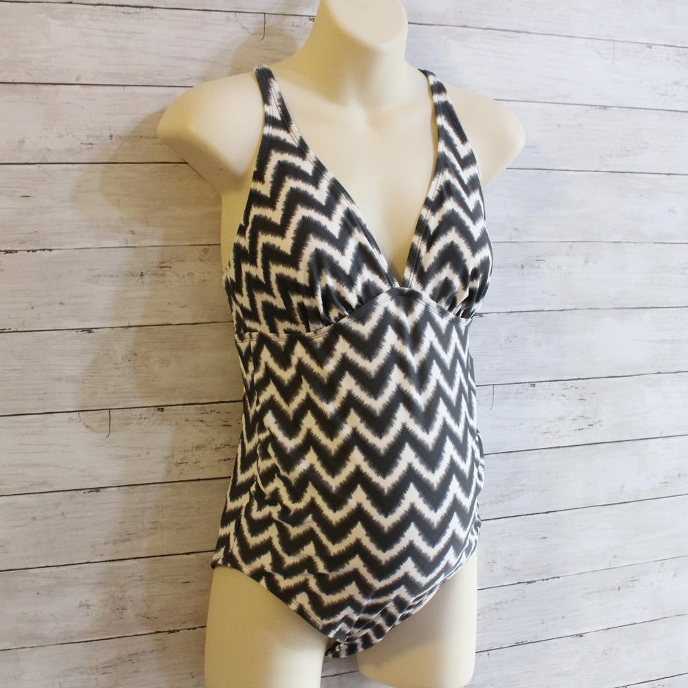 Liz Lang Women's Maternity 1 Piece Swimsuit Size M